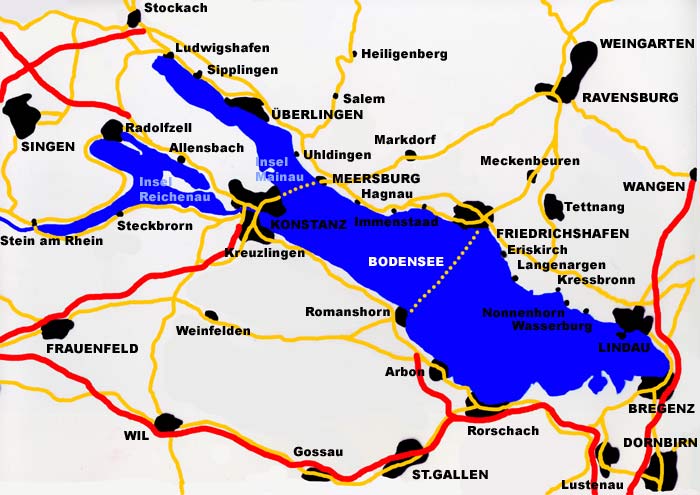 Fährverbindungen Bodensee Karte | goudenelftal