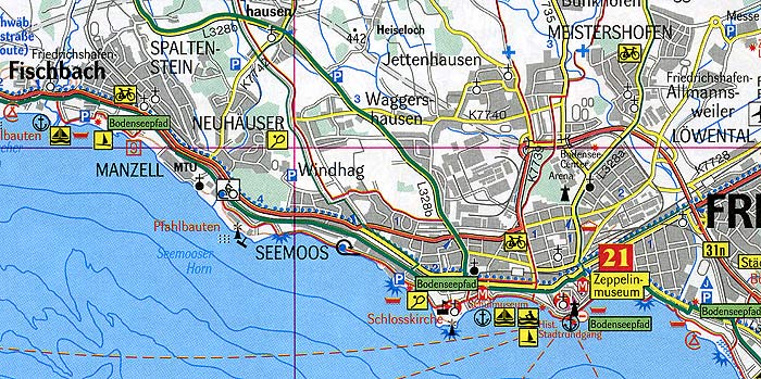 Stadtplan Friedrichshafen Bodensee Kartenausschnitt