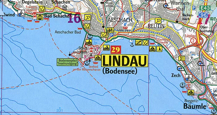 Lindau Karte Bodensee | goudenelftal